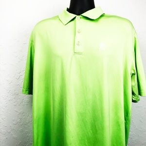 Peter Millar Summer Comfort S/S Lime Green XL EUC